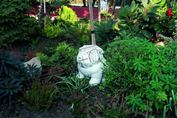Garden Decoration Dog Terrace Stone Figures Decorative Figure White Statue