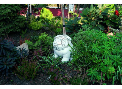 Garden Decoration Dog Terrace Stone Figures Decorative Figure White Statue