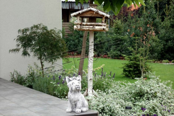 Garden decoration dog terrace stone figures figurine daisy statue