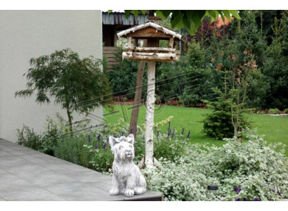 Garden decoration dog terrace stone figures figurine daisy statue