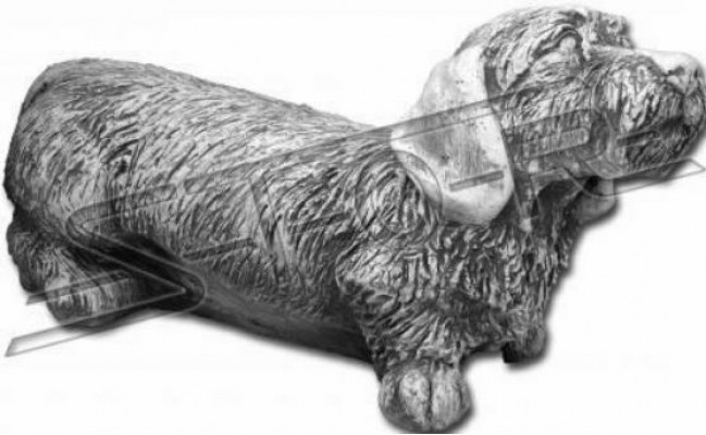 Garden decoration dog white patio stone figure figures decorative statue