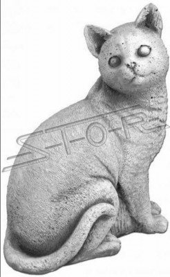 Garden decoration cat terrace figures stone figure statue decorative