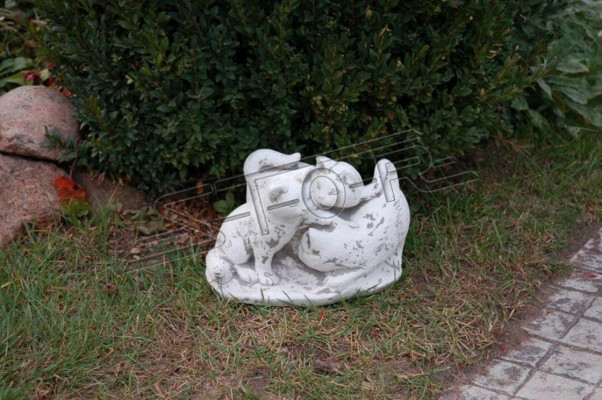 Garden Decoration Cat Terrace Stone Figures Decorative Figurine Statue