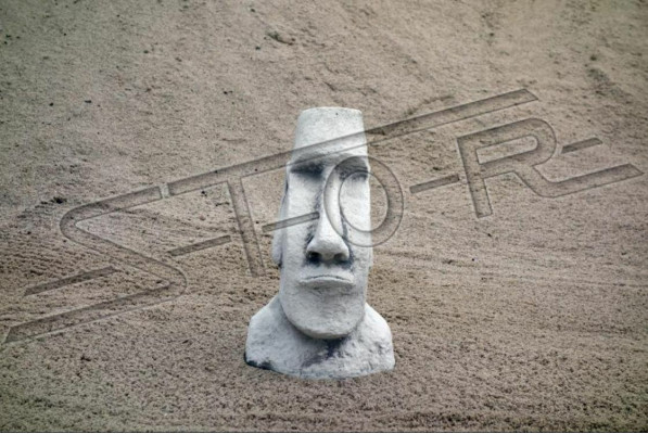 Garden decoration Moai terrace stone figures figure decorative statue