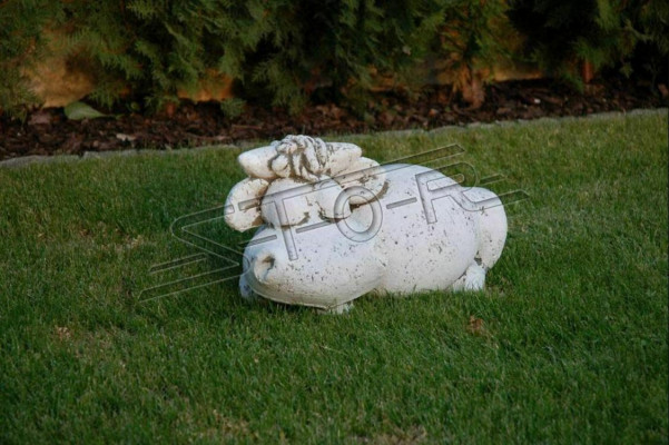 Garden decoration hippo terrace stone figures figure decor statue