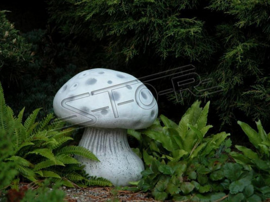 Garden decoration mushroom terrace stone figures figure decor nature statue