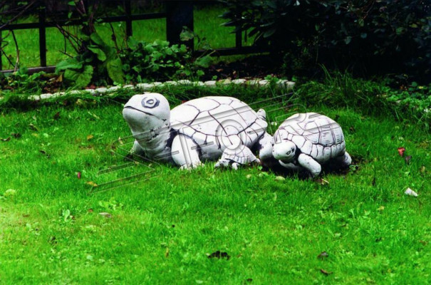 Garden Decoration Turtle Terrace Stone Figures Figure Decor Statue