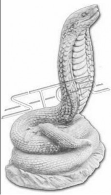 Garden decoration snake terrace stone figures figure statue sculpture