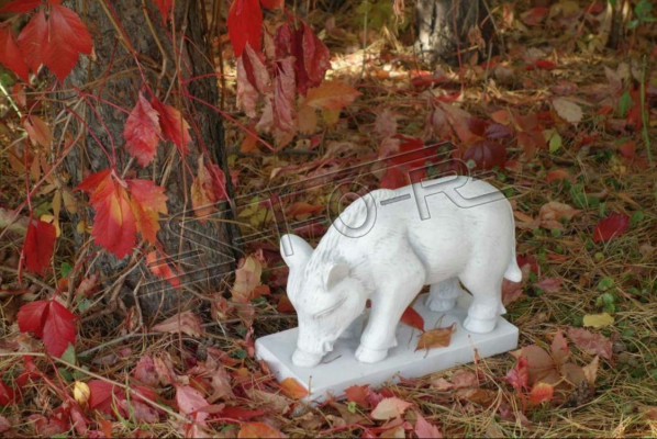 Garden decoration wild boar terrace stone figures figure decor
