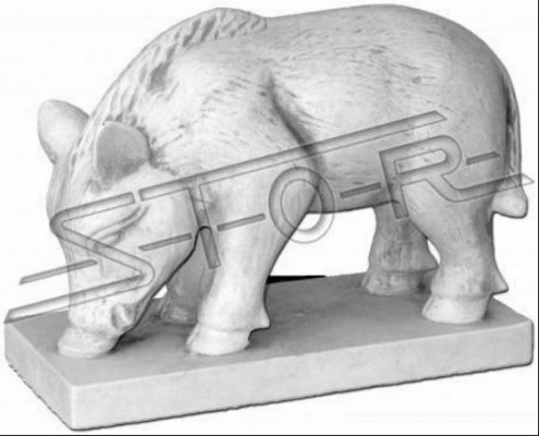 Garden decoration wild boar terrace stone figures figure decor