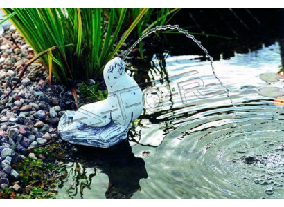 Garden figure "Fontaine" 32cm Pond figure Stone casting statue