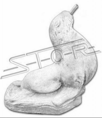 Garden figure "Fontaine" 32cm Pond figure Stone casting statue