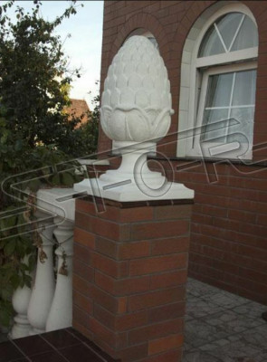 Garden figure sculpture stone decor garden column sculpture design flower abstract new