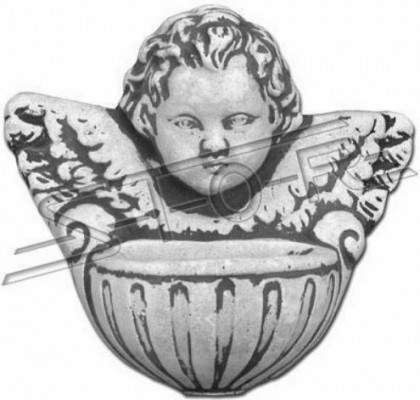 Grave angel cross grave decoration grave ornament stone decoration statue