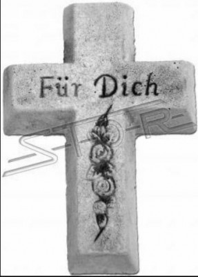 Grave Angel Cross Grave Decoration Monument Decor Stone Classic Decoration Statue