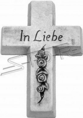 Guardian Angel Cross Grave Decoration Stone Ornament Figure