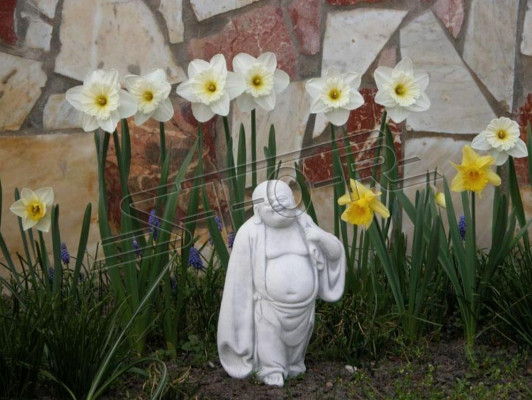 Happy Buddha statue figurine garden figures statues sculpture sculptures