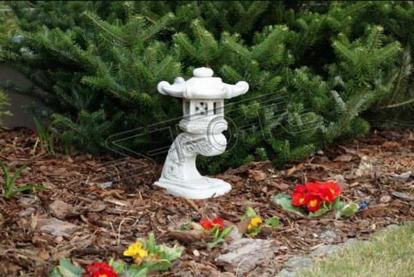 Japanese garden decoration lamps lighting bird bath