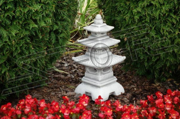 Japanese garden lamp decoration lighting white nature bird bath