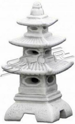 Japanese garden lamp decoration lighting white nature bird bath