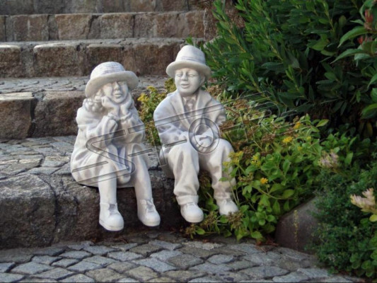 Young Seated Figure Statue Figures Sculpture Statues Garden Decoration