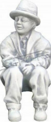 Young Seated Figure Decorative Statue Figurines Sculpture Statues Garden