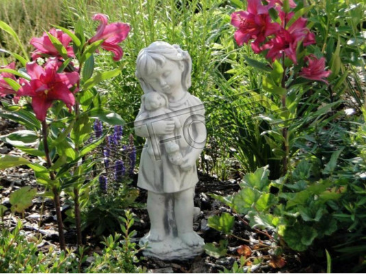Child 44cm Sculpture Design Figure Statue Garden Figures Statues