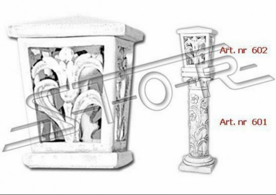 Light basket for column outdoor lighting decoration garden