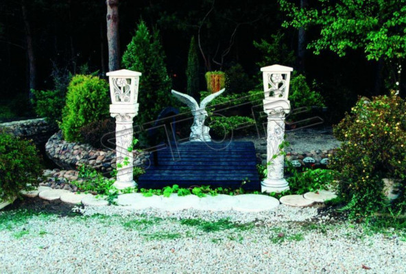 Light basket for column outdoor lighting decoration garden