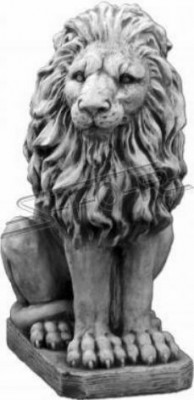 Lion garden figure terrace garden sculpture figures sculptures statues