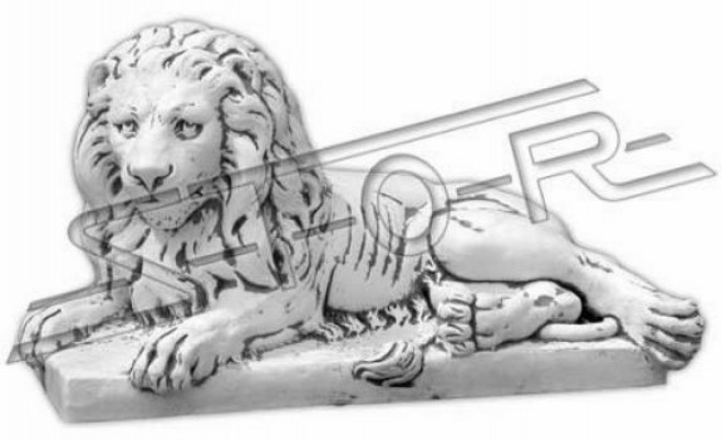 Lion Lying Statue Figure Garden Terrace Decoration White Natural Sculpture