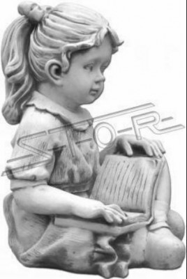 Girl Sitting Figure Statue Decorative Figures Sculpture Statues Garden