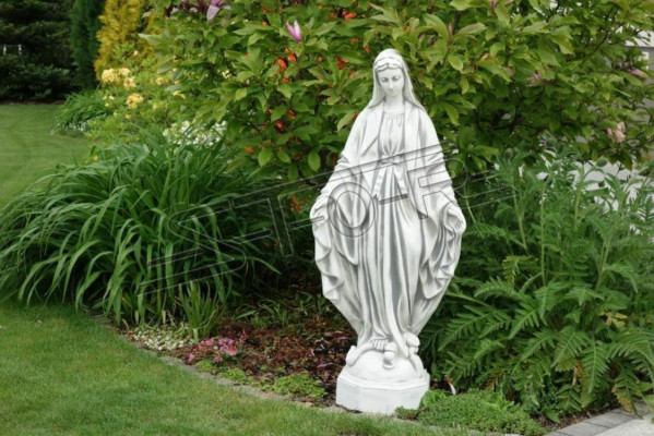 Mother Jesus Mary Statue Grave Sculpture Holy Figure Garden Decor