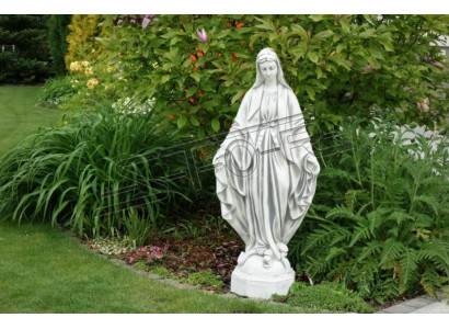 Mother Jesus Mary Statue Grave Sculpture Holy Figure Garden Decor
