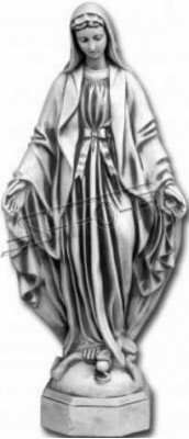 Mother Jesus Mary Statue Grave Sculpture Holy Figure Garden Decor