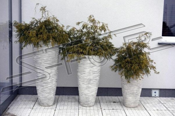 Natural flower pot plant container decoration garden vases flower pots figure