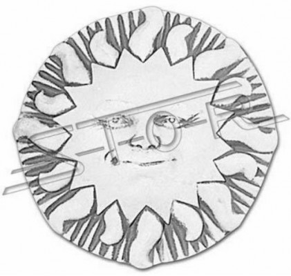 Relief Wall Stone Slab Sun Image Pictures Reliefs Decoration Garden