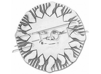 Relief Wall Stone Slab Sun Image Pictures Reliefs Decoration Garden