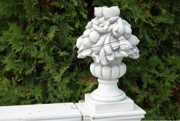 Column Statue Base Head Cover Column Antique Style Garden Decoration Statue