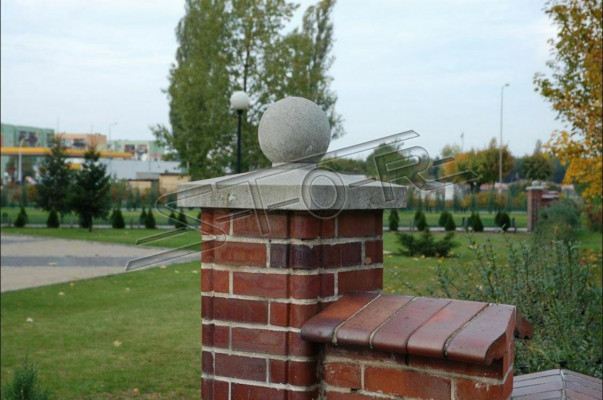 Column head decoration statue sculpture garden fence decoration stone