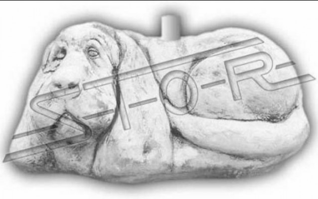 Umbrella Stand Sun Shade Base Foot Dog Figure Statue Garden