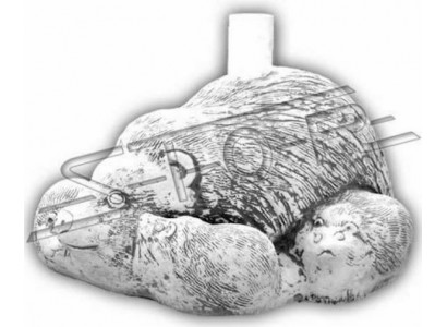 Umbrella weight parasol base foot hedgehog figure garden