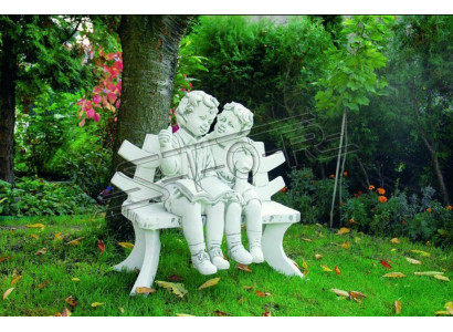 Statue Figures Children on Bench Statues Figures Sculpture Sculptures