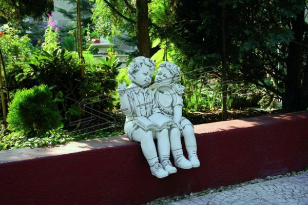 Statue Figures Children on Bench Statues Figures Sculpture Sculptures