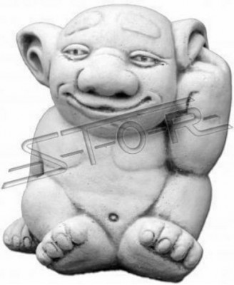 Troll 18cm Sculpture Design Figure Statue Garden Decorative Figures Statues