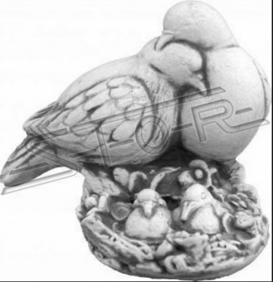Dove Nest Garden Figure Statue Figures Statues Sculpture Decoration