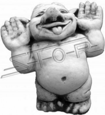 Troll 24cm Sculpture Design Figurine Statue Garden Figures Decorative Statues