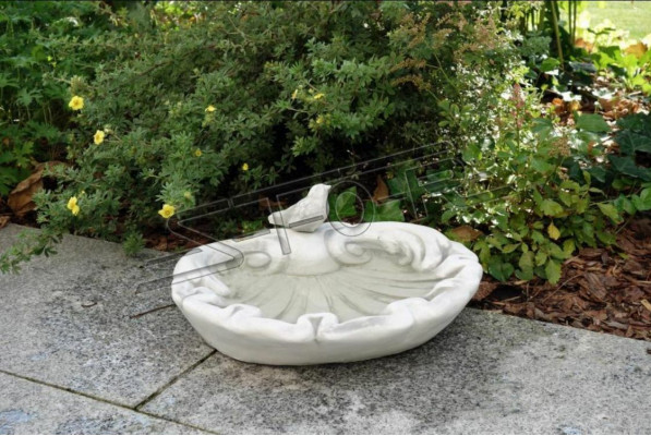 Bird Bath Sculpture Decor Design Figure Statue Garden Figures Statues