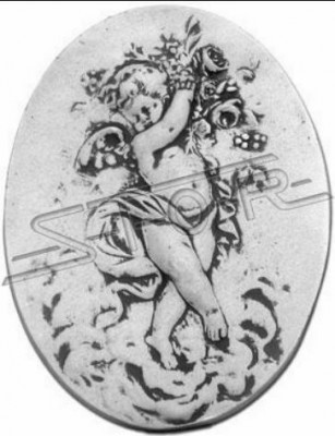 Wall relief stone slab image child stone painting angel relief images