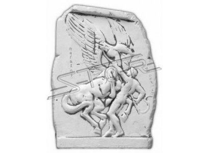 Wall relief stone slab picture angel antique style relief cast stone wall